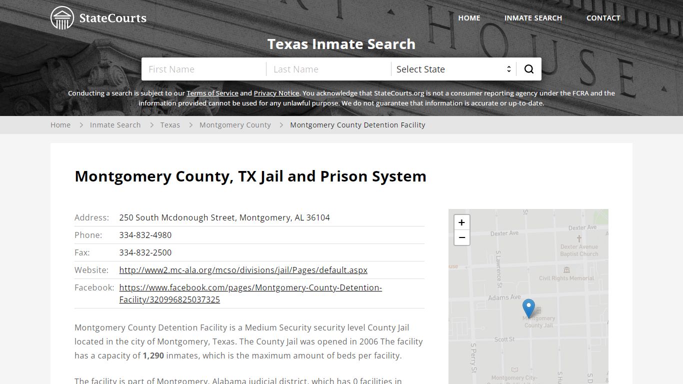 Montgomery County Detention Facility Inmate Records Search, Texas ...