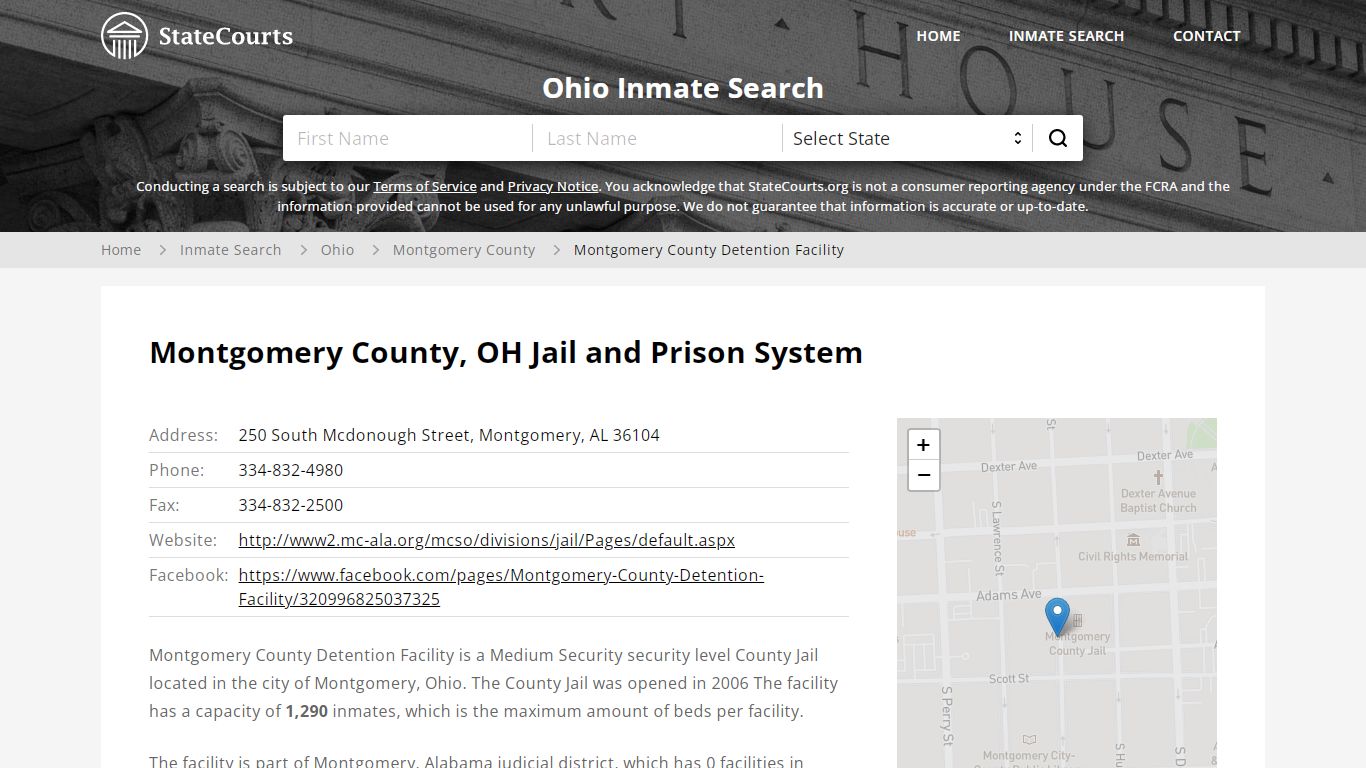 Montgomery County Detention Facility Inmate Records Search, Ohio ...